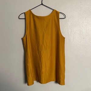 LOFT Mustard Yellow Sleeveless Top